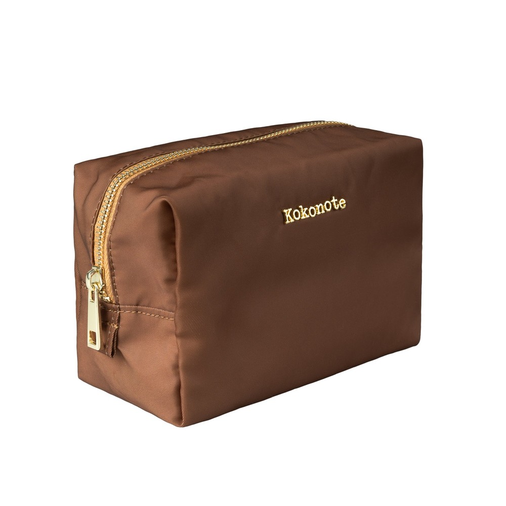 Kokonote - Almond Mocha Cosmetic Bag Basic Studio Trousse de maquillage - Multicolore